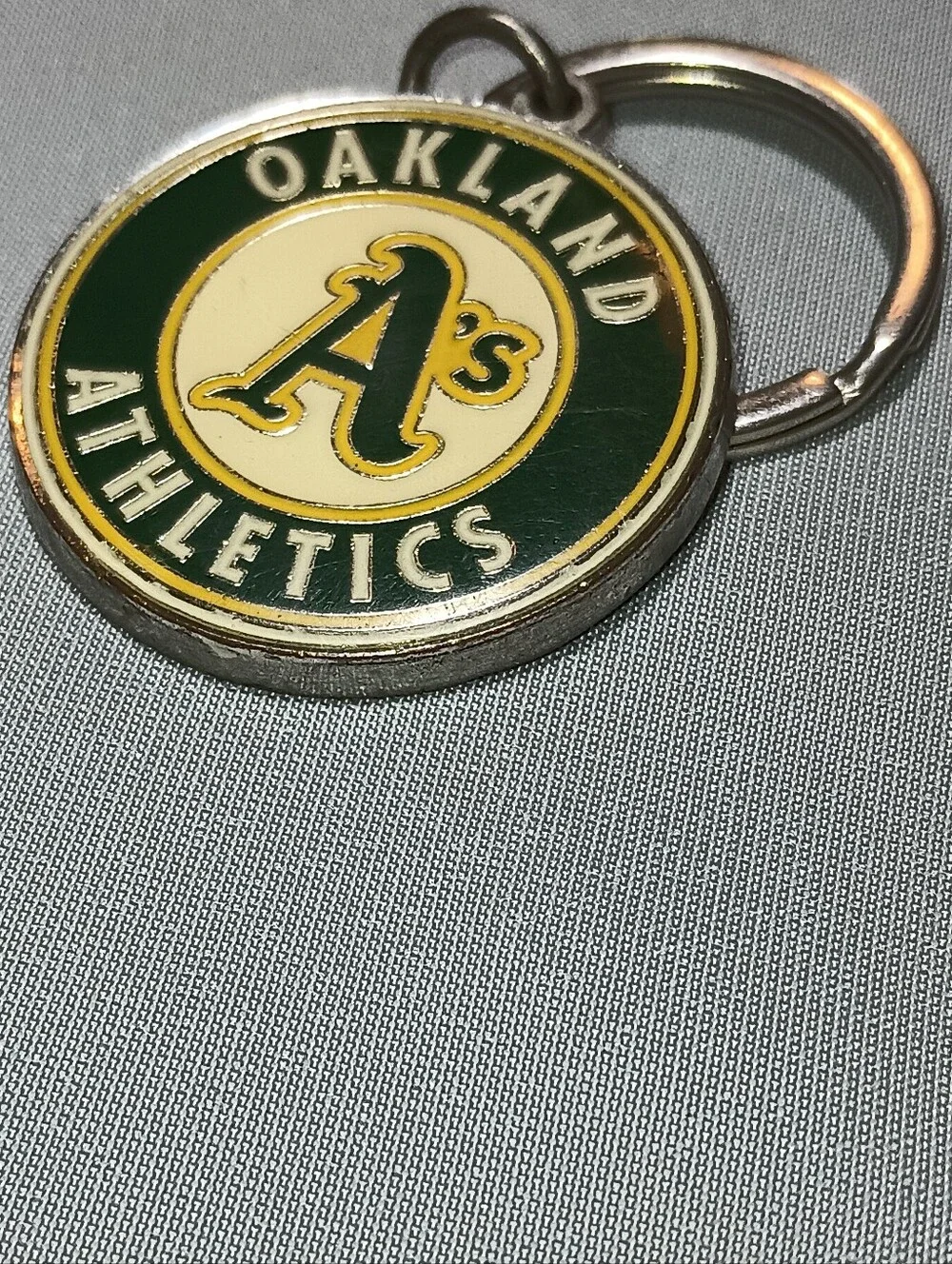 Oakland Athletics Enamel Keychain 1990's